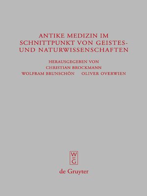 cover image of Antike Medizin im Schnittpunkt von Geistes- und Naturwissenschaften
